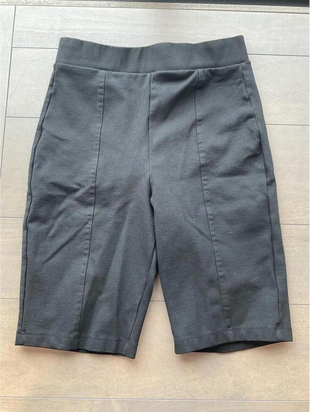 ZARA Womens Thick Stretchy Black Shorts Size Small